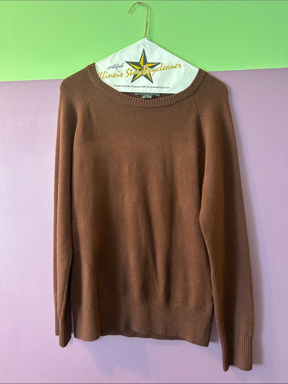 French Connection Chocolate Brown Crewneck Sweater